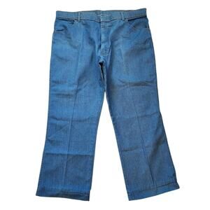 Elite Mens Jeans Size 42 x 29 Short Light Blue Straight Leg Western Style